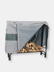 4ft Log Rack Cover Gray Green Stripe Waterproof Polyester PVC Backing  Accessory