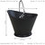 5-Gallon Iron Ash Bucket With Shovel And Brush - Black