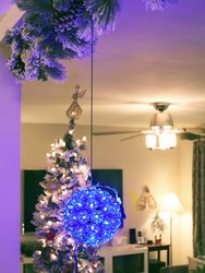 5-Inch Indoor/Outdoor Lighted Ball Hanging Decor