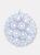 5-Inch Indoor/Outdoor Lighted Ball Hanging Decor - White
