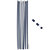 52" x 108" Indoor/Outdoor Curtains Weatherproof Patio Grommet Top Panel - Blue/White Stripe