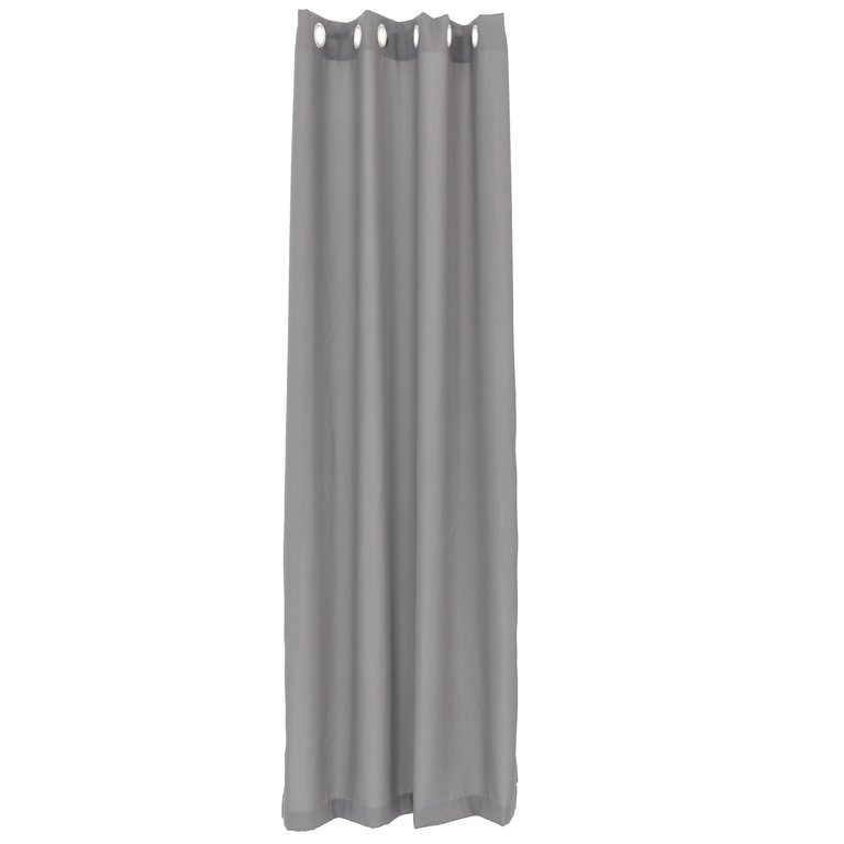 52" x 84" Indoor/Outdoor Curtains Weatherproof Patio Grommet Top Panel - Grey