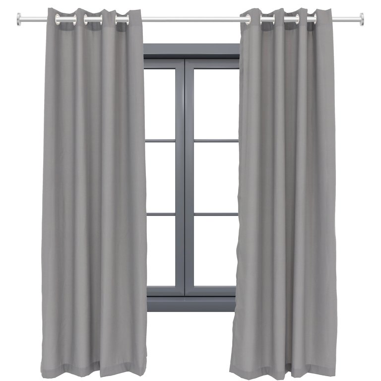 52" x 84" Indoor/Outdoor Curtains Weatherproof Patio Grommet Top Panel
