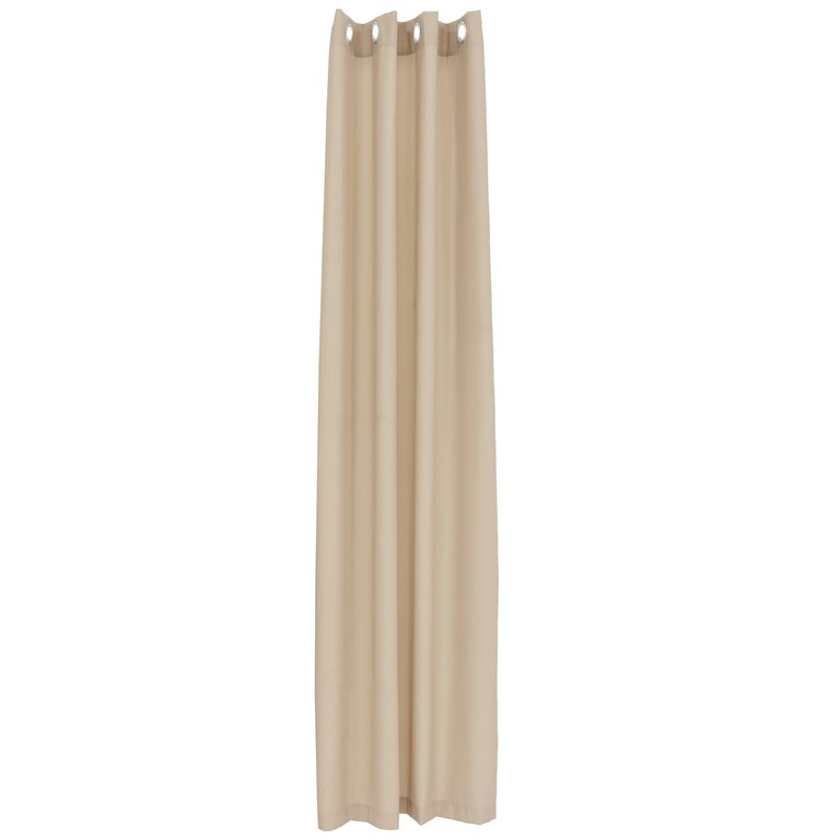 52" x 96" Indoor/Outdoor Curtains Weatherproof Patio Grommet Top Panel - Beige