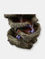 6 Tier Stone Falls Tabletop Indoor Water Fountain Feature w/ LED