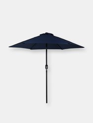 7.5FT Patio Umbrella Outdoor Market Table Crank Tilt Blue Deck Garden Balcony - Dark Blue