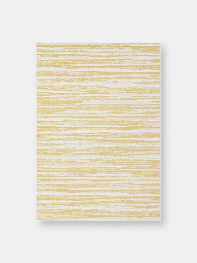 Sunnydaze Decor Abstract Impressions Patio Area Rug in Golden Fire product