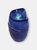 Abstract Wave Ceramic Outdoor Water Fountain with LEDs - Blue