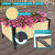 Acacia Wood Steel-Framed Planter Box with Removable Planter Bag