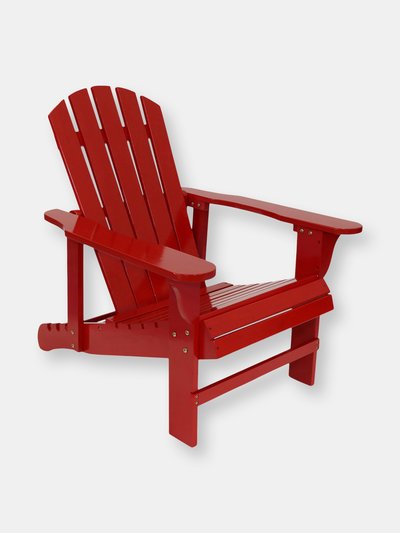 Sunnydaze Decor Adirondack Chair Outdoor Wooden Furniture Adjustable Backrest Gray Patio Garden product