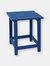 All-Weather Blue Outdoor Side Table - Blue