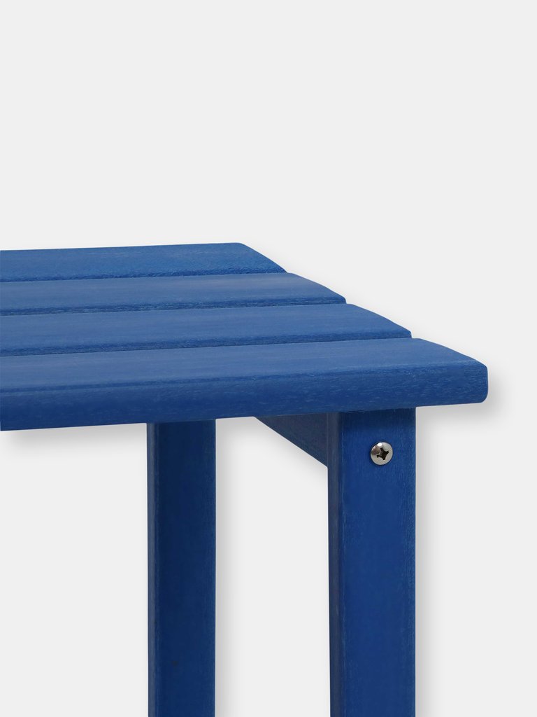 All-Weather Blue Outdoor Side Table