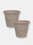 Arabella Outdoor Double-Walled Flower Pot Planter - Beige