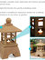 Asian Pagoda Resin Outdoor Water Fountain with Led Lights - 23"