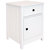 Beadboard Side Table With Drawer And Cabinet - White - 23.75in - White