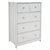 Beadboard Vertical Dresser with 5 Drawers - Gray - 43.5 in - Gray