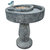 Bird Bath With Birdseed Feeder Compartment - 29"