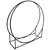 Black Iron Log Hoop Rack