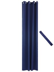 Blackout Curtain Panel With Grommet Top - Blue