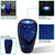 Blue Ceramic Vase Outdoor Water Fountain 22" Water Feature w/ LED