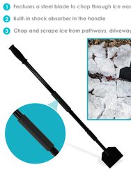 CASL Brands Extra-Thick Steel Shock-Absorbing Ice Chopper and Scraper
