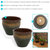 Chalet Glazed Ceramic Planter - Set of 2