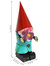 Cheerful Flower Metal Garden Gnome 16" Statue Figurine