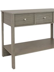 Classic Entryway Table With Drawers - 30 in - Thunder Grey