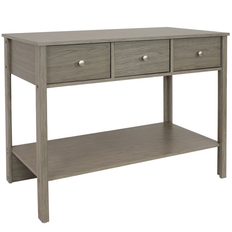 Classic Entryway Table With Drawers - 30 in - Thunder Grey