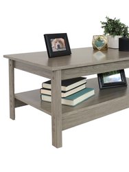 Classic MDF Coffee Table With Lower Shelf - 16 in