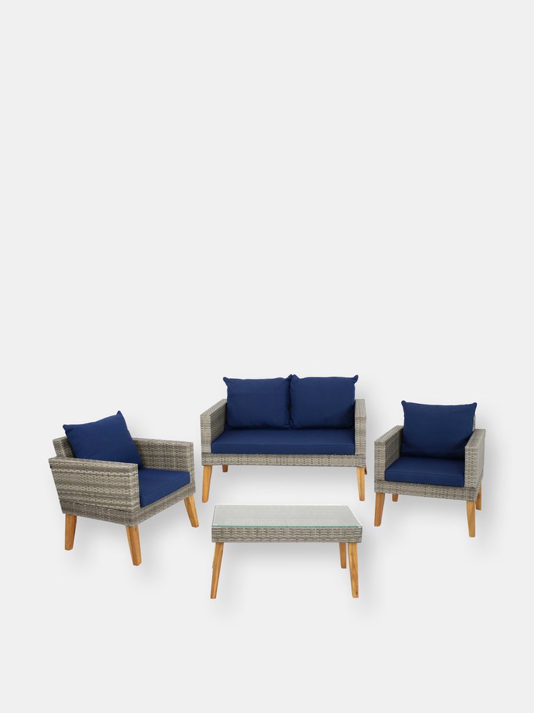 Clifdon 4-Piece Patio Furniture Set - Grey