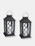 Concord Outdoor Solar Led Candle Lantern - Black