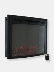Cozy Warmth Indoor Electric Fireplace Insert - Black
