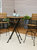 Deluxe European Chestnut Wood 3-Piece Folding Table and Bar Chair Set