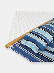 Double Quilted Hammock Bed with 12 Feet Stand 