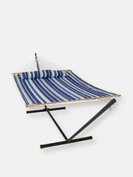 Double Quilted Hammock Bed with 12 Feet Stand  - Catalina Beach