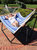 Double Quilted Hammock with Universal Steel Stand Misty Beach Outdoor Swing Bed, Sunnydaze Quilted 2-Person Hammock and Multi-Use Steel Stand