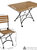 Essential European Chestnut Wood 7-Piece Folding Table and Chairs Set