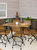 Essential European Chestnut Wood 7-Piece Folding Table and Chairs Set