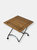 European 20-Inch Square Chestnut Folding Square Side Table