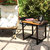 European Chestnut Rectangle Outdoor Side Table