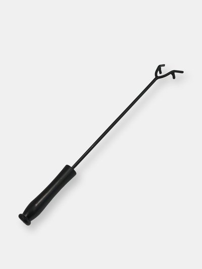 Sunnydaze Decor Fire Poker 16" Black Steel Fire Pit Tool with Heat-Resistant Handle product