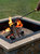 Fire Poker 32" Steel Fireplace Fire Pit Accessory with Wood Handle