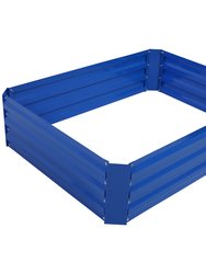 Galvanized Steel Rectangle-Shaped Raised Garden Bed - Blue