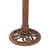 Garden Lotus Metal Bird Bath - Copper Patina - 16.5"