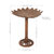 Garden Lotus Metal Bird Bath - Copper Patina - 16.5"