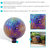 Gazing Ball Rippled Glass Globe Outdoor Garden Lawn Art 10"