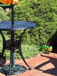 Greg And Gary The Green Chameleons Indoor/Outdoor Metal Statues