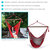Hanging Hammock Chair Swing Seat Rope Red Caribbean Outdoor Patio Porch Garden