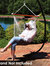 Hanging Hammock Chair Swing Seat Tufted Victorian Gray Outdoor Patio Garden
